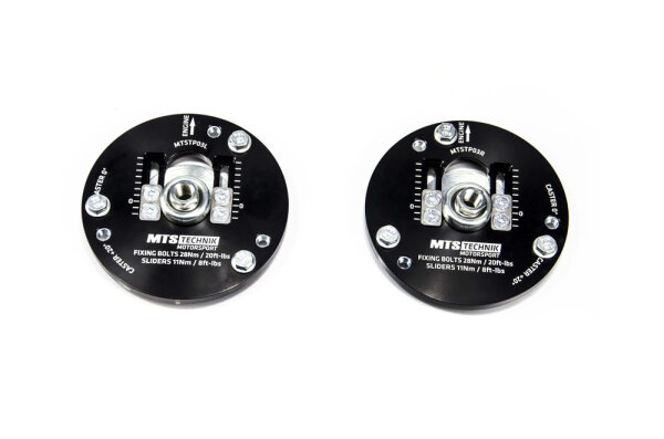 Placas de caída camber / caster MTS regulables para eje delantero compatibles con Saab 9-3 (YS3F) 2.0 t XWD 120 KW MTSCP03SET