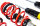Suspensión roscada MTS Stance Inox compatible con Volkswagen POLO VI (AW/BZ/AE) 1.0 TSI - 85 KW XMTSGWAU54-S