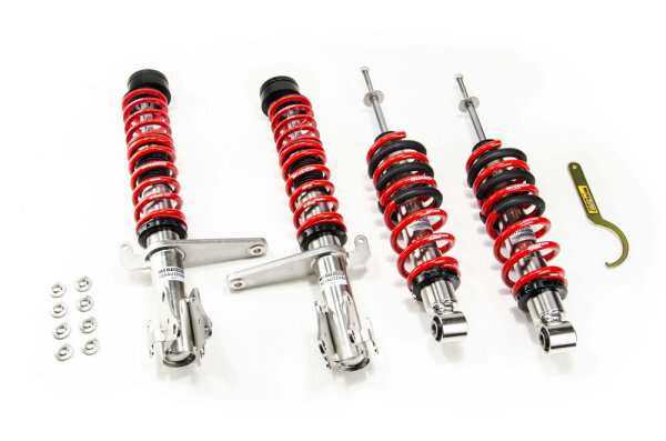 Suspensión roscada MTS Street Inox compatible con Audi 80 B4 sedán (8C) 1.9 TD - 55 KW XMTSGWAU71
