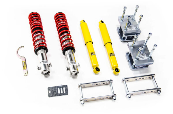 Suspensión roscada MTS Street Inox compatible con Volkswagen CADDY II furgoneta/monovolumen (9K9A) 1.9 SDI - 47 KW XMTSGWVW58