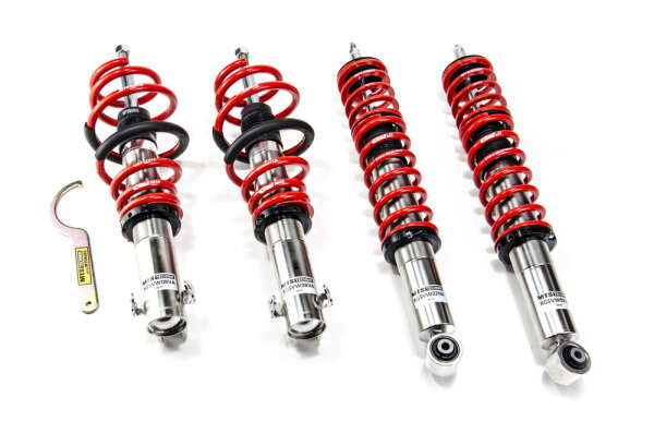 Suspensión roscada MTS Street Inox compatible con Volkswagen POLO (6N2) 1.0 - 37 KW XMTSGWVW28