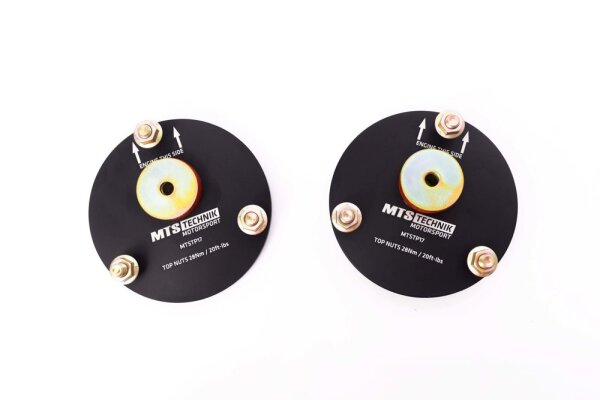 Copelas reforzadas MTS de poliuretano con placas de caída para eje delantero compatibles con Mitsubishi GALANT VIII (EA) 2.0 (EA2A) 100 KW MTSCP17SET