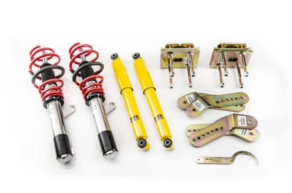 Suspensión roscada MTS Street Inox compatible con Volkswagen CADDY III monovolumen (2K/2C) 2.0 TDI 81 KW XMTSGWVW49